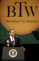 Pres. Obama speaks at BTW High School Commencement in Memphis